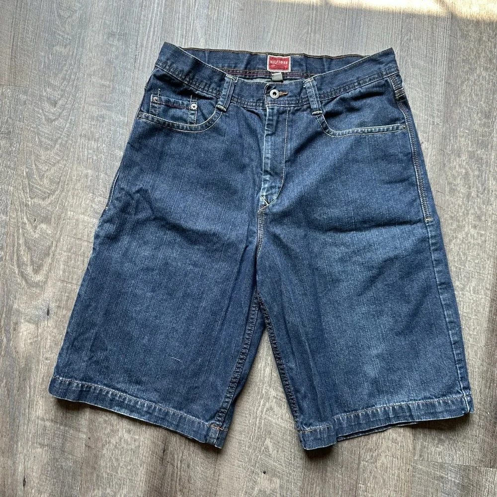 Southpole Jorts Look Alike Tommy‎ Hilfiger Red Tab Y2K Grunge Carpenter Jeans 32